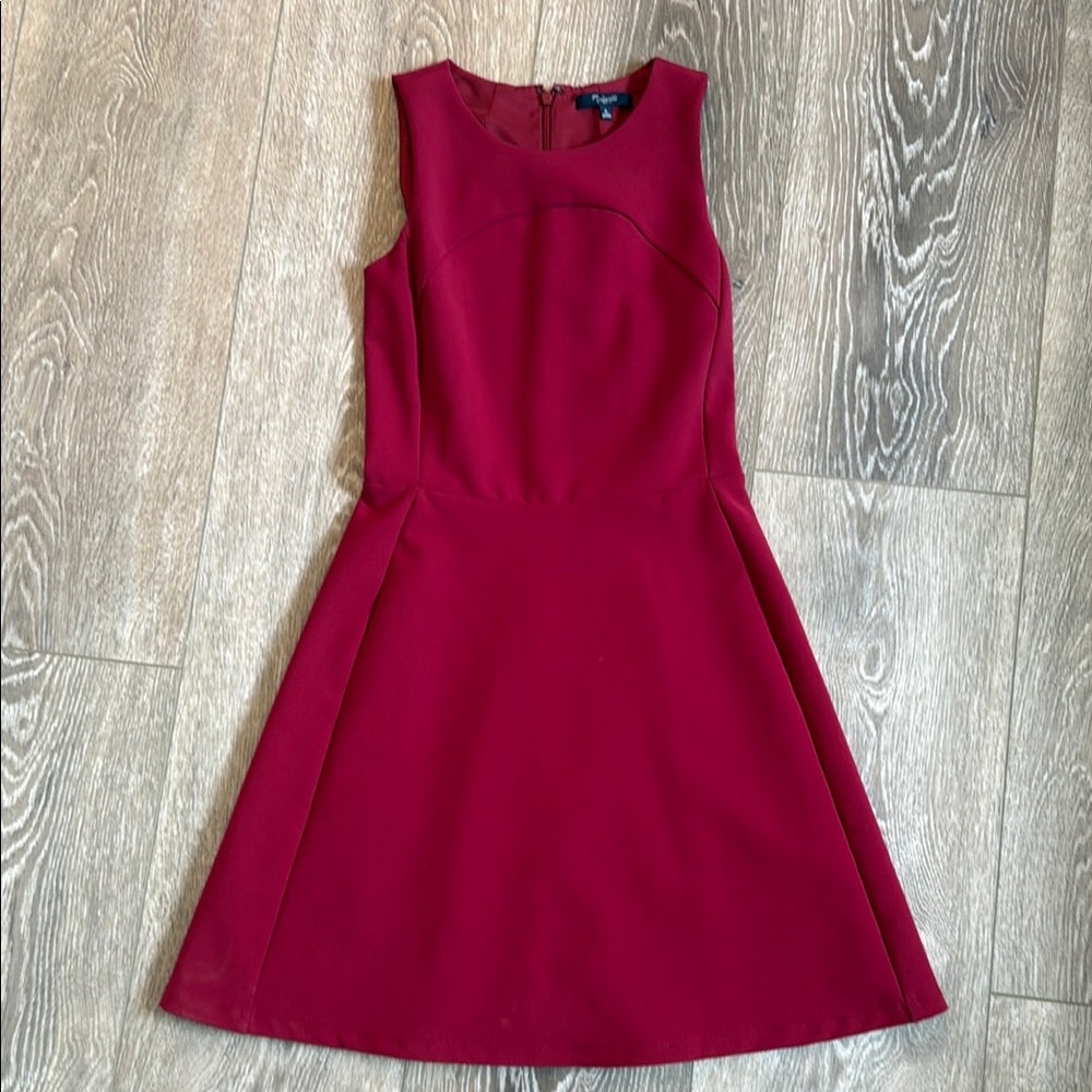 Madewell Burgundy Sleeveless Mini Dress